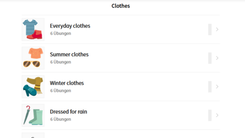 Lernumgebung "Learning with Anton on the topic of clothing" öffnen