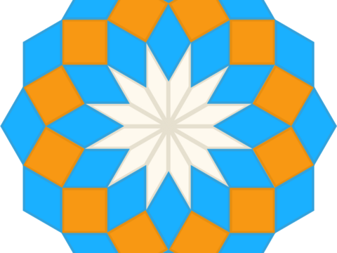 Geometrische Sterne Exemplarischer Stern erstellt mit Pattern Shapes