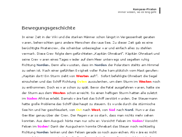 M8 Bewegungsgeschichte